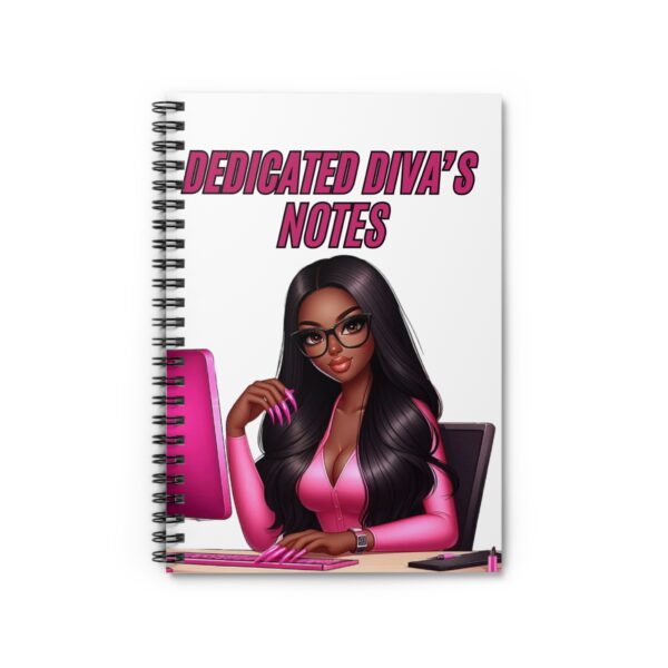 Dedicated Diva's Spiral Notebook - Ruled Line