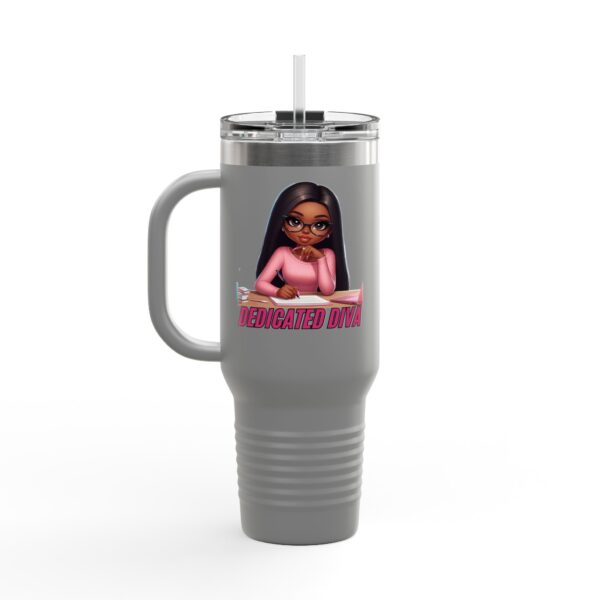 Dedicated Diva's Work in Progress Insulated Travel Mug, 40oz - Image 20